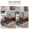 thumbnail image 6 of 2-Pack Under Bed Shoe Organizer for 24 Pairs with 18 Travel Bags & 1 Washing Bag, Large Storage Containers with Clear Lid & Adjustable Dividers, 6 of 9