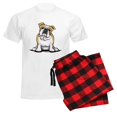 thumbnail image 6 of CafePress - Cute English Bulldog Men's Light Pajamas - Men's Light Loose Fit Cotton Pajama Set, 6 of 7