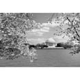 thumbnail image 3 of Highmith, Carol 14x11 Black Modern Framed Museum Art Print Titled - Jefferson Memorial with cherry blossoms, Washington, D.C. - Black and White Variant, 3 of 5