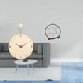 thumbnail image 2 of Reloj de pared decorativo colgante de madera, silencioso, para exhibir artesanías, soporte para objetos de colección artísticos, diseño rústico, adecu, 2 of 8