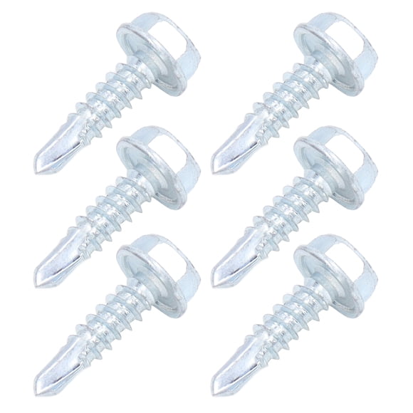 Fastening 250Pcs Self Drilling Screw Zinc Plated Carbon Steel Fasteners for Sheet Metal Wood Work M4.8x19