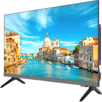 Audiobox TV-24D 24-inch 12V Frameless HD LED RV TV with AC/DC Power, HDMI USB Inputs, Wall Mountable, Remote Included