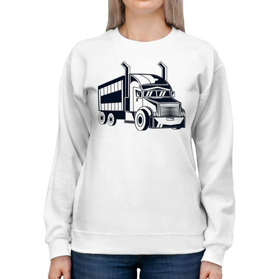American Semi Truck Sweatshirt Women -SPIdeals Designs, Female 4X-Large
