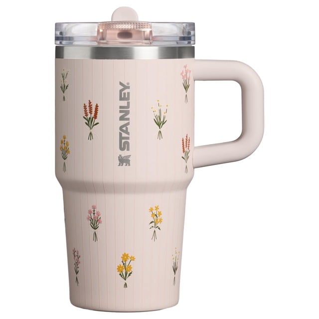 Vaso STANLEY Quencher ProTour Flip Straw, 600 ml, cuarzo rosa