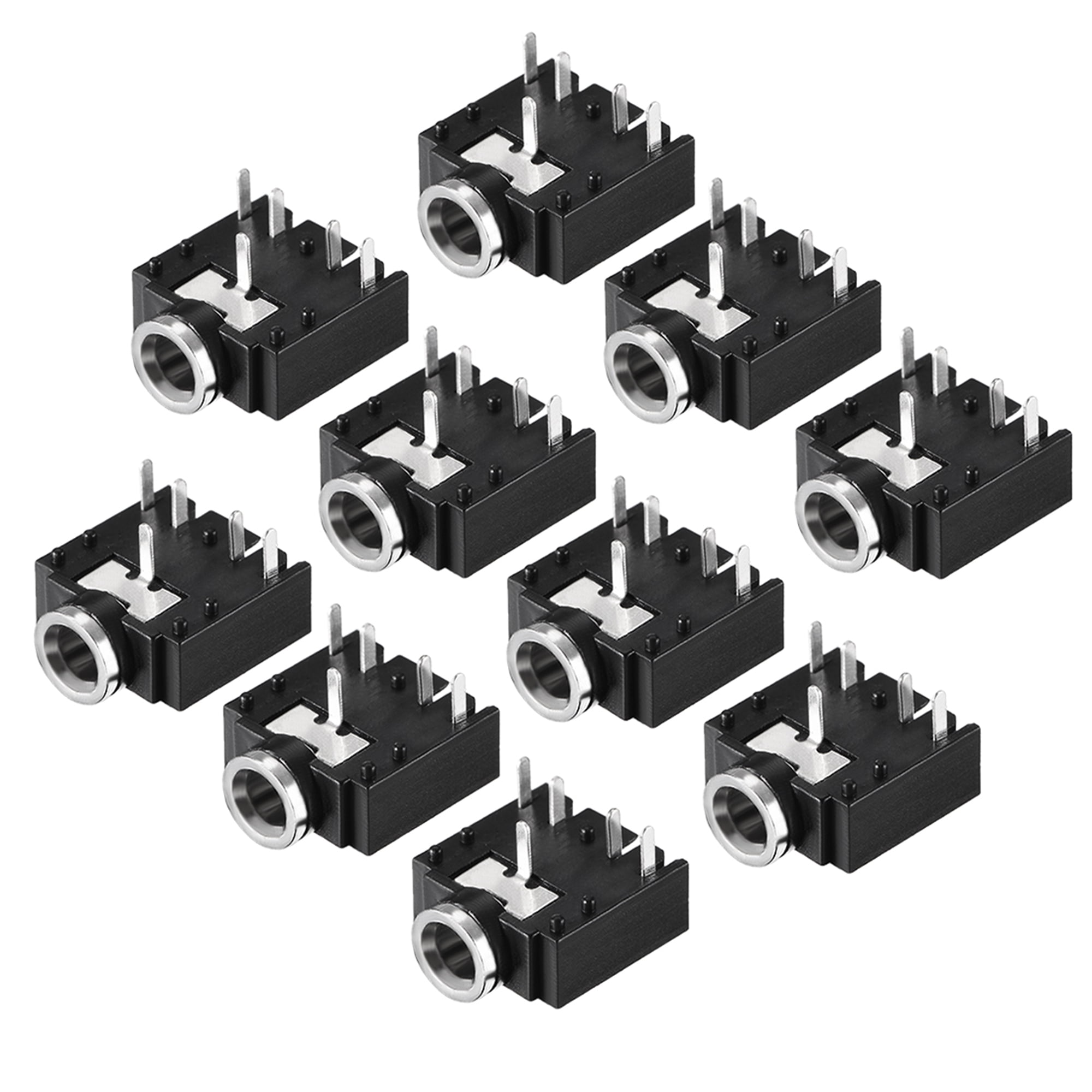 3.5 mm Audio Jack Connector PCB Mount Female Socket 8Pin PJ-393