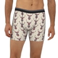 thumbnail image 2 of Men'S Boxer Briefs, Aztec Style Colorful Deer Head Soft And Breathable Mens Underwear Boxer Briefs With Widen Waist, 2 of 2