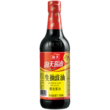海天醤油 生抽王  中国薄口醤油　中華調味料　中華食材　500ml 冷凍商品と同梱不可