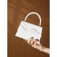 thumbnail image 2 of Women's Satin Evening Bag Top Handle Clutch Purse, Pleated Formal Handbag for Wedding Guest Party Prom Dinner, 2 of 7
