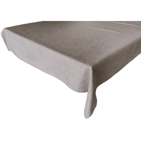 

Faux Burlap Solid Tablecloth Frosted Wheat