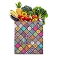 thumbnail image 1 of Geometric Bohemian Canvas Tote – Colorful Reusable Shopping Handbag, 1 of 6