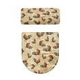 thumbnail image 4 of HELLHERO Polyester Fabric Toilet Lid Covers for Hotel Bathroom Toilet Cover Set with Elastic Edge Set of 2, Chicken, 4 of 7