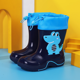 thumbnail image 1 of Botas de lluvia impermeables y elásticas de cocodrilo para niños, Botas de lluvia gruesas de dibujos animados para niños y niñas, 1 of 5