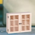 thumbnail image 3 of Caja de almacenamiento de de , estante de exhibición, organizador de juguetes, caja de almacenamiento para mini de juguetes Madera Salvador Vitrina de muñecas, 3 of 7