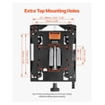 thumbnail image 3 of Forklift Seat Kit with Slider - Lawn Mower Tractor Universal Seat Replacement - 1.18in Shock Absorption, 110-286lbs Capacity, 3 of 9