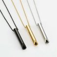 thumbnail image 2 of K-KED Titanium Steel Breathing Decompression Yoga Stainless Steel Pendant Necklaces-gold 01-2PCS, 2 of 9