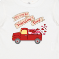 thumbnail image 4 of Inktastic It's My 1st Valentine's Day with Red Truck and Hearts Boys or Girls Baby T-Shirt, 4 of 5