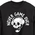 thumbnail image 3 of Instant Message - Gamer - Never Game Over - Toddler & Youth Crewneck Fleece Sweatshirt, 3 of 6