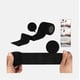 thumbnail image 2 of 6pcs Calcetines Antideslizantes Con Espinilleras Para Fútbol Negro Unitalla, 2 of 3