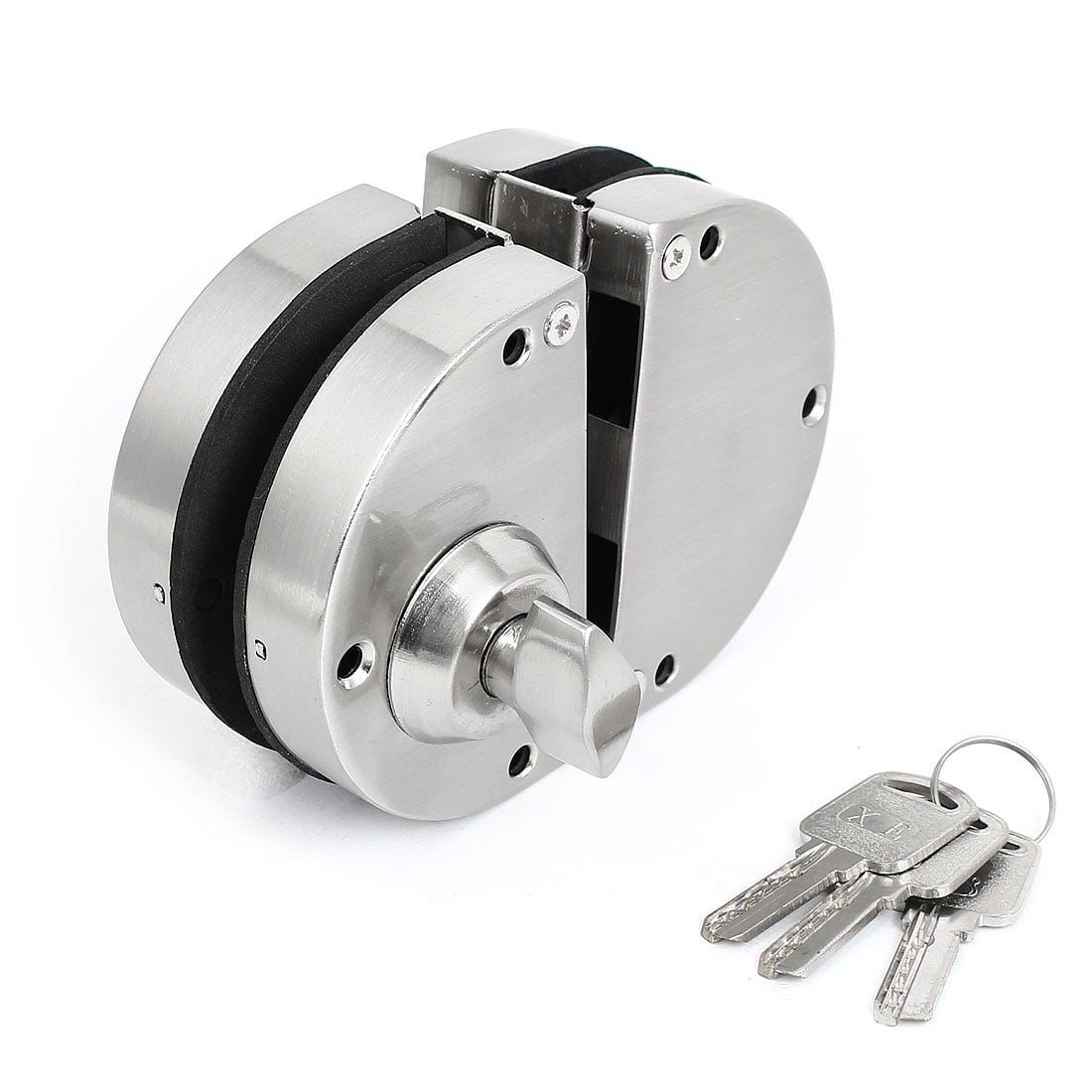 Home Office Safty Guard Thumb Turning Glass Door Locks With Keys