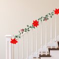 thumbnail image 6 of SLYNSHome Christmas Garland Rattan Artifical Poinsettia Flowers Decoration - 78.7 inch - Xmas Hanging Plants Vines Ornaments for Home Trees Fireplace Party (78.7 inch), 6 of 7