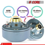 Compression Driver 600W Peak Aluminium Tweeter Diaphragm 16 Ohm Throat Twist Horn Speaker,DU 60W