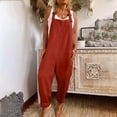 thumbnail image 2 of Women'S Jumpsuit Summer Jumpsuits L Sleeveless Jumpsuit Drawstring Elasitic Waist Romper Pajama, 2 of 7