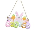 thumbnail image 3 of Axioma Easter Spring Wooden Ornament Figurine Printed Party Favors Supplies Craft Toys Table Sign DIY for Tree Desk Room Farmhouse Patio Decoration Easter bunny, 3 of 8