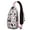 Black-69, variant on Tree Cartoon Pattern Design Sling Backpack for Women Men – Reinforced stitching, Sturdy plastic buckle, Anti-theft back pocket – Artistic Pattern Design for Travel, Hiking, Outdoor