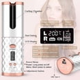 thumbnail image 3 of Yeacher Unbound Cordless Auto Rotating Ceramic Hair Curler USB Rechargeable Automatic Curling Iron LED Display Temperature Wave Curler White Color, 3 of 5