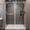 44"-48" W x 76" H-Brushed Nickel, variant on 56"-60" W x 75" H Frameless Sliding Shower Door, Brushed Nickel Shower Screen, 5/16" (8mm) Clear Tempered Glass with Explosion-proof Film
