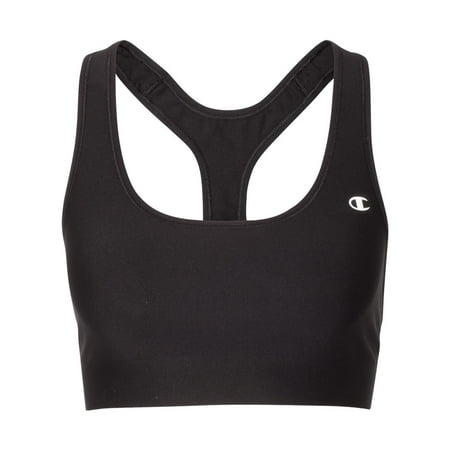 Champion Womens Racerback Sports Bra, M, Black 