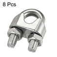 thumbnail image 4 of Unique Bargains 304 Stainless Steel Wire Rope Clip Clamp for 10mm Diameter Cable, 8 Pack, 4 of 5