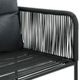 thumbnail image 5 of vidaXL 5 Piece Garden Dining Set Black, 5 of 5