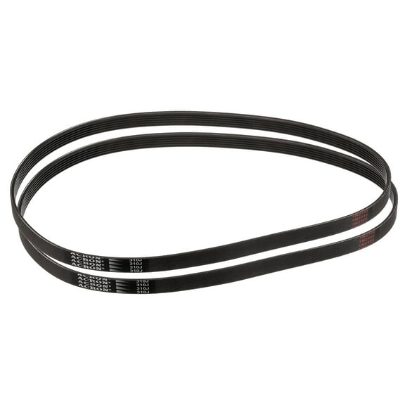 2 Pack 310J6 PJ V-Ribbed Belt 6 Ribs 31" Length x 0.55" Width x 0.14" Height, EPDM Rubber Micro V Belt