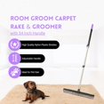 thumbnail image 3 of Room Groom PET Carpet Rake and Groomer with Telescoping 54 Inch Adjustable Handle,  Grip, Black/, 3 of 7