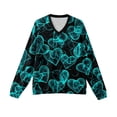 thumbnail image 6 of LWavelet Men's Valentine's Theme Graphic Sweater - Playful Pattern, Perfect for Valentine's Day Parties & Casual Leisure Black XL, 6 of 6