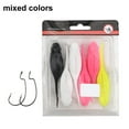 thumbnail image 3 of Bgsha 6 Pcs 10cm Swimbait Long Queue Faux Têtard Appât Souple Flottant, 3 of 9