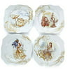 Disney's Beauty and the Beast Set of 4 Porcelain Plates