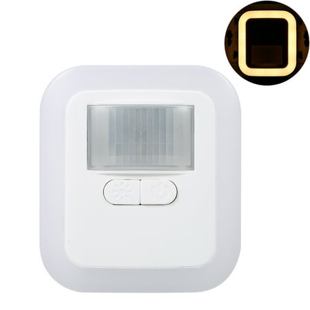 

Beffin Plug-in Motion Sensor Wall Night Lamp with Brightness & 30s60s90s120s Time Adjustable for Living Room Bedroom Stairs AC110-240V