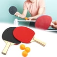thumbnail image 3 of Ensemble de Ping-Pong 2 Fusées 3 Balles Retour à la Station d'Accueil 1 Filet de Tennis de Table Trois Balles, Deux Raquettes un Filet Rack Simple Ensemble 1 Ensemble, 3 of 6