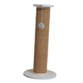 thumbnail image 3 of Cat Scratching Post Standing Cat Grab Post Cats Scratch Post Scratcher Post Cat White Brown 63x30cm, 3 of 9