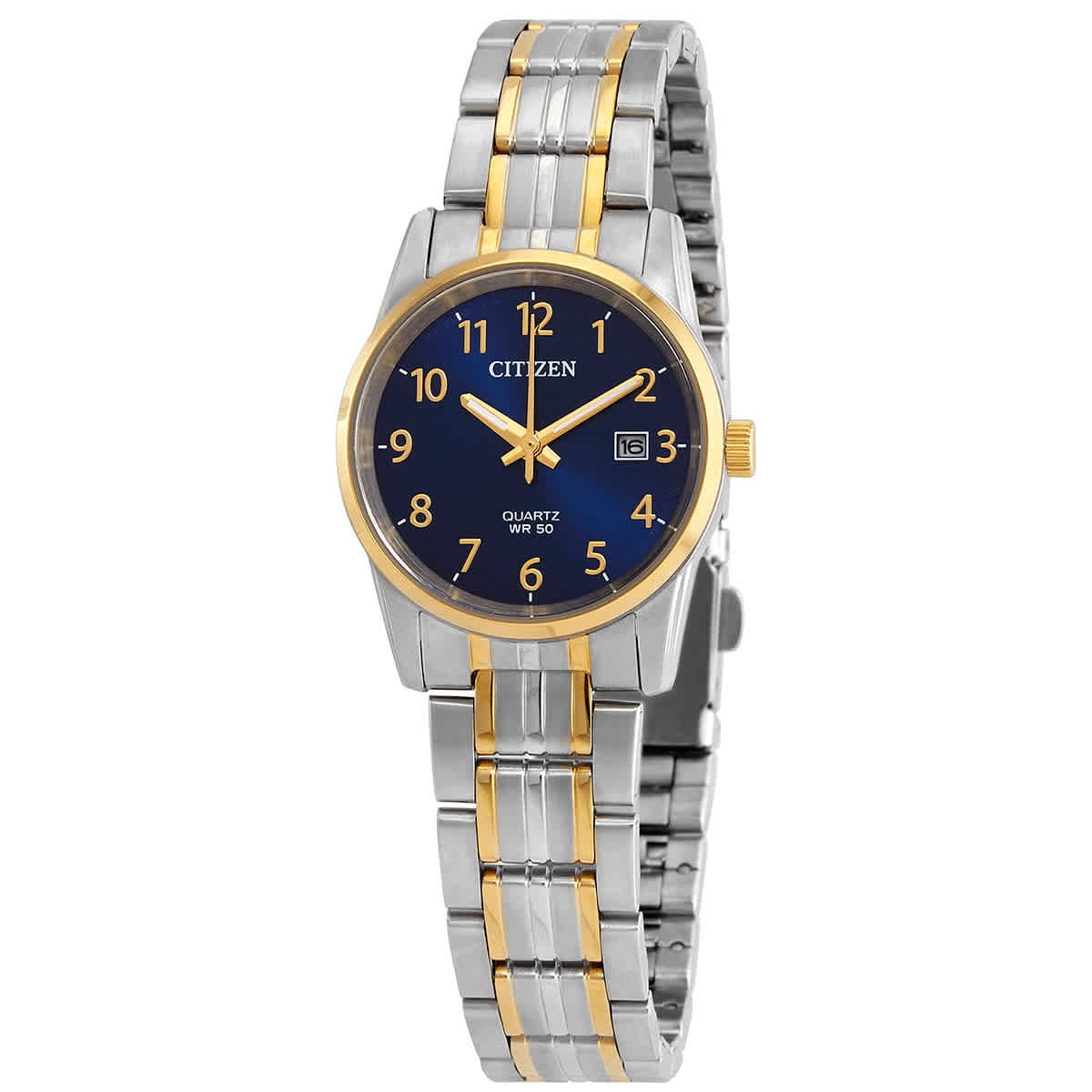 Citizen Two-tone Ladies Watch with Quartz Movement, Blue