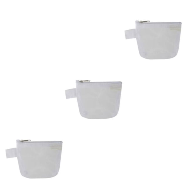 Advancent Bolsa de almacenamiento de malla de nylon transparente portátil Clips de papel Pegatinas de notas Abrazaderas Organizador Cierre de Type1 NO1
