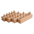 thumbnail image 2 of Adena Montessori Mini-Bloque cilíndrico (juego de 4) Materiales Herramientas educativas sensoriales Preescolar Temprano Montessori Juguetes para niños pequeños, 2 of 6