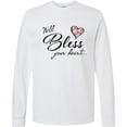 thumbnail image 3 of Inktastic Well Bless Your Heart with Floral Print Long Sleeve T-Shirt, 3 of 5