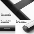 thumbnail image 2 of Wireless Magnetic LED Picture Light with Remote & Touch Control, 3 Color Temperatures (2600K-6000K), Stepless Dimming, 4500mAh Rechargeable Battery, 15/30/60s Timer, Type-C Charging, Black - Enhances, 2 of 6