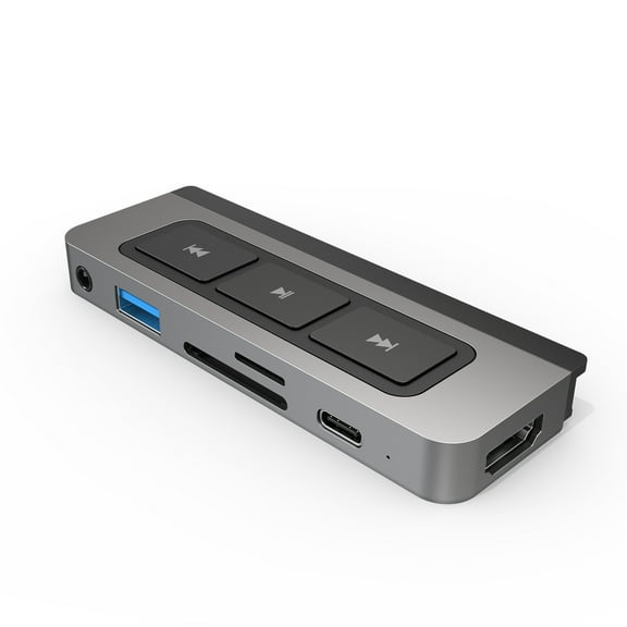 Open Box HyperDrive 6-IN-1 USB-C Hub for iPad Pro/Air, Gray