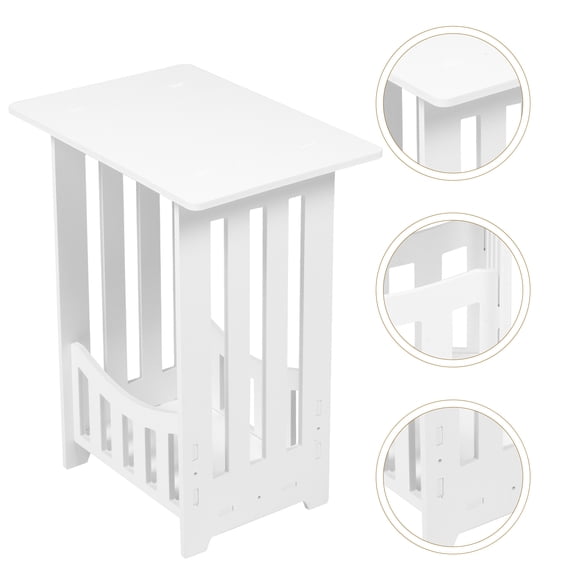 MLINS Side Tables Bedroom Mini Makeup Desk Practical Side Table Child 40x32cm White