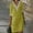 ZA-Yellow, variant on Meichang Linen Dresses for Women 2024 Lace V Neck 3/4 Sleeve Knee Length Dresses Solid Casual Loose Summer Dresses Lightweight Comfy Work Dresses Midi Dresses Yellow M