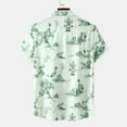 thumbnail image 4 of CALAFEBILA Hawaiian Mens Shirts Casual Button Down Tropical Print Short Sleeve Holiday Beach Shirts Loose Fit Summer Mens Tops with Pockets, 4 of 9
